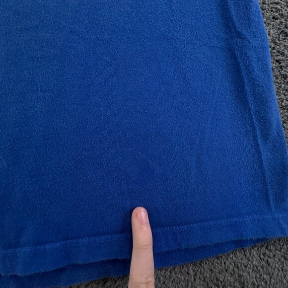 Nike Small Athletic Cut Blue Short Sleeve T Shirt Cotton Pullover Adult W/ Logo - Picture 9 of 13